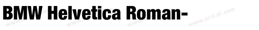 BMW Helvetica Roman字体转换